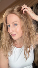 Virgin Blonde Curly Hair 16"