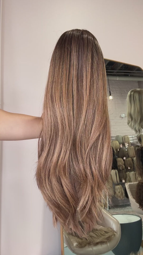 Cinnamon 20″ | Brunette Human Hair Wig