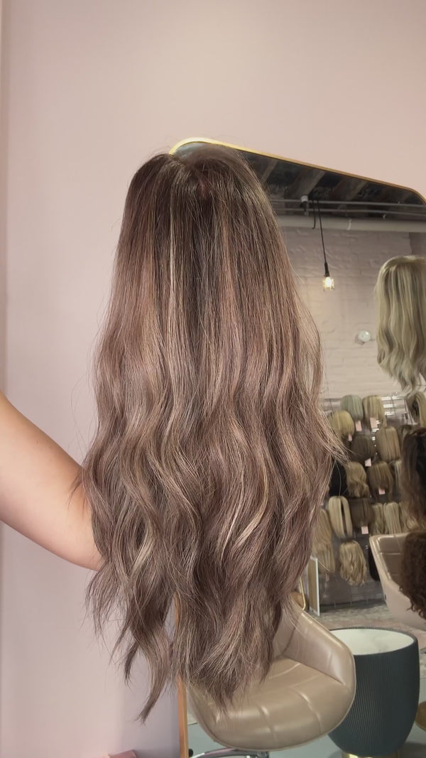 Anastasia 16″ | Brunette Human Hair Lace Topper