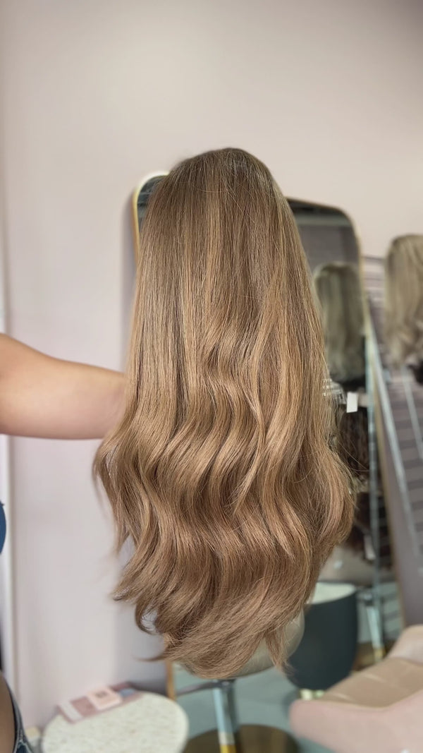Aubrey Wig 18″ | Brunette Human Hair Wig