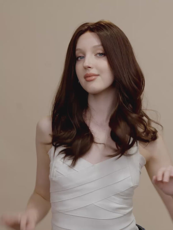 Aria 20" | Brunette Human Hair Wig